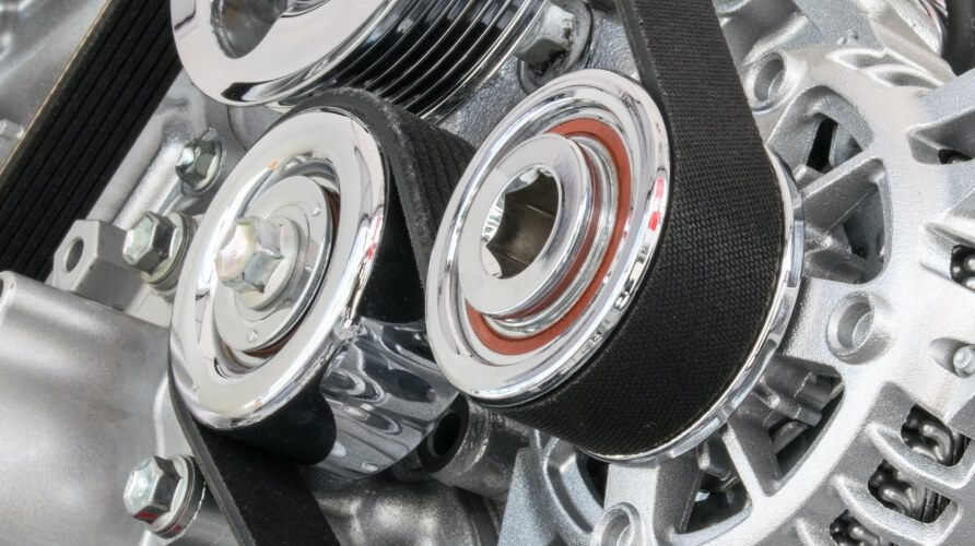 在轻度混合动力车辅机驱动用橡胶V带上的运用