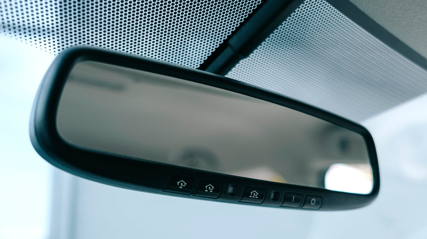 Glass substrates for automotive mirrors