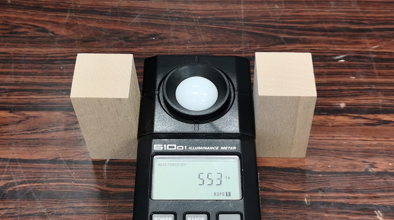 Luminometer experiment (no glass)