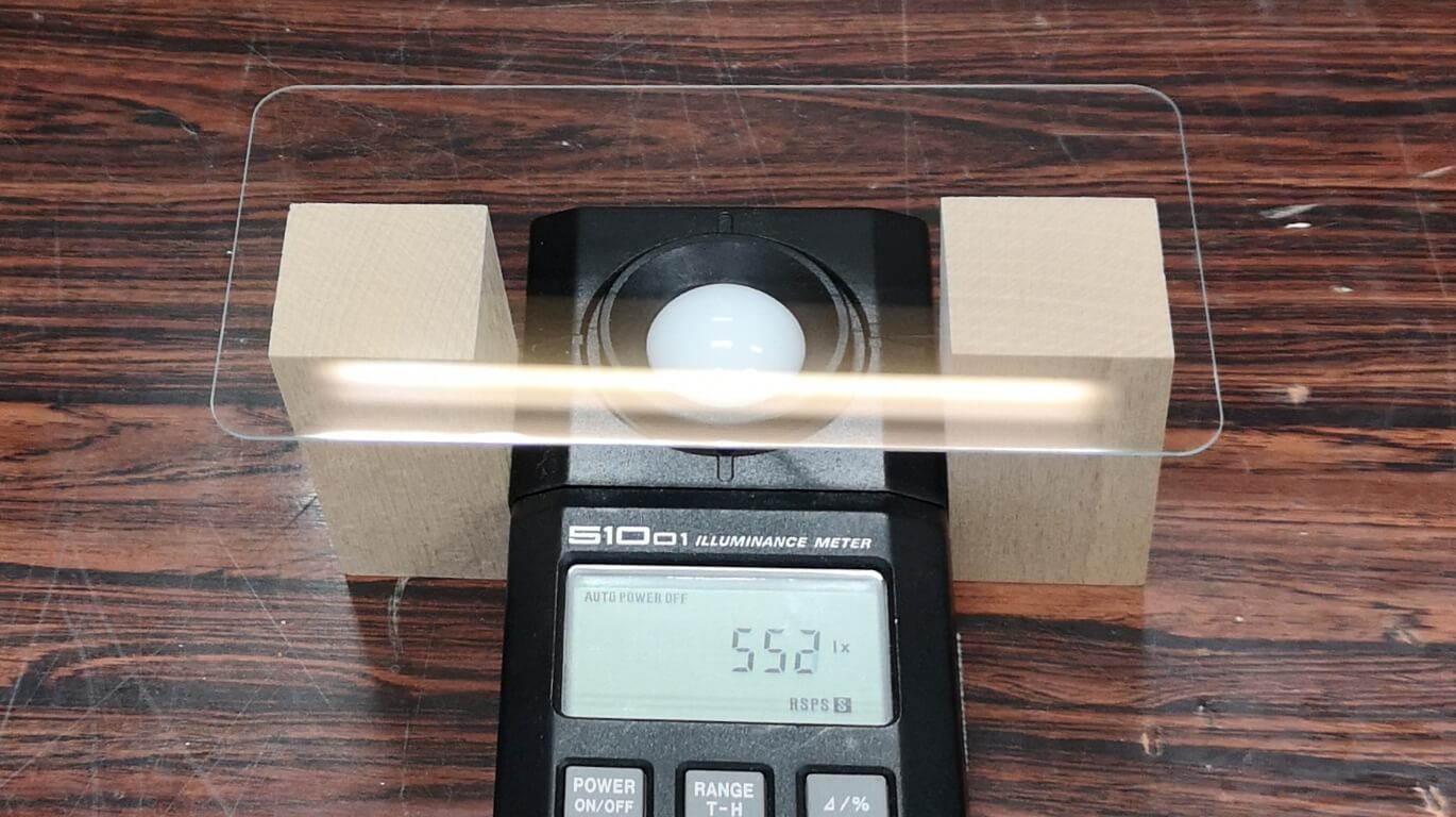 Luminometer experiment (HNL glass)