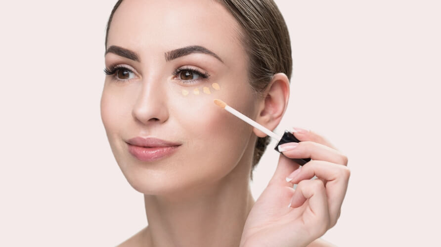 ベースメークでのソフトフォーカス効果