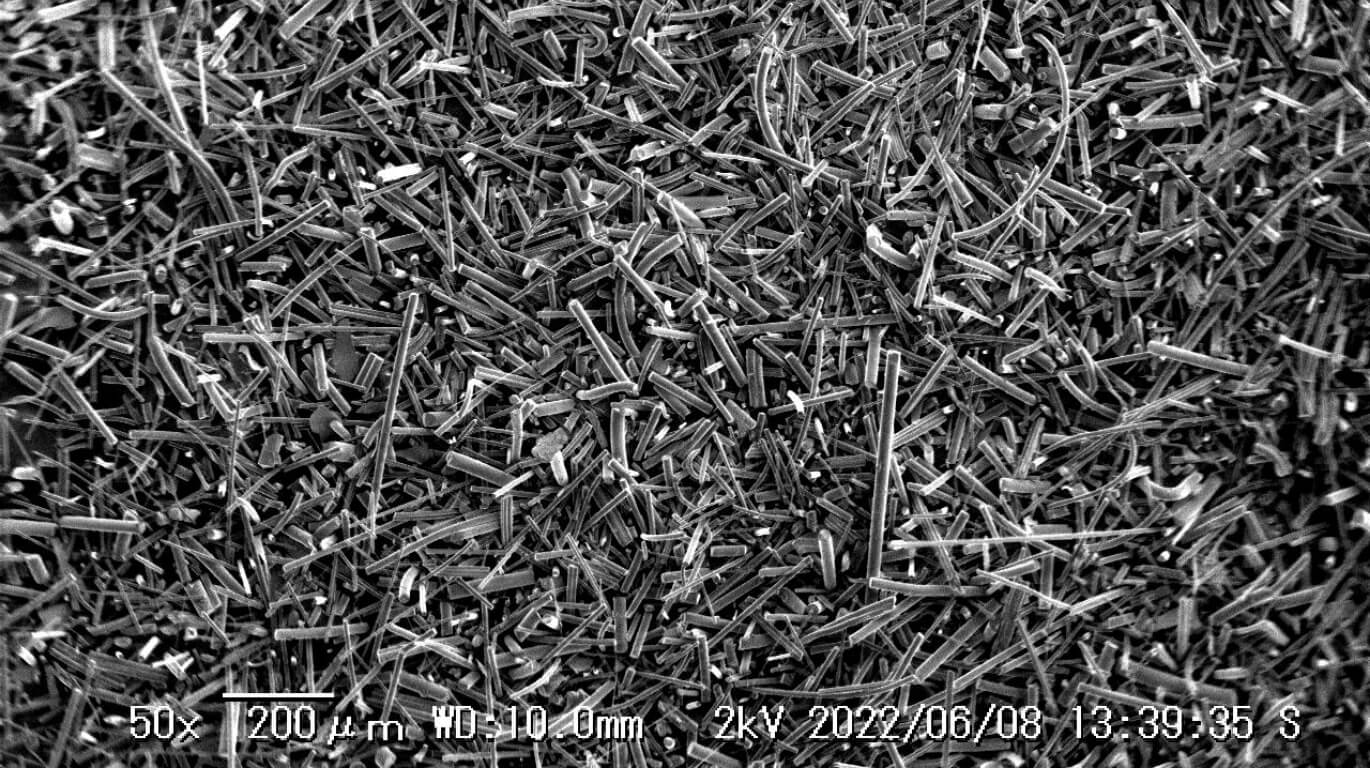 LLDミルドファイバー(Φ13µm)のSEM画像